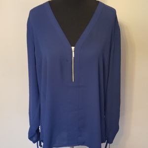 Navy Express Gold Zip top